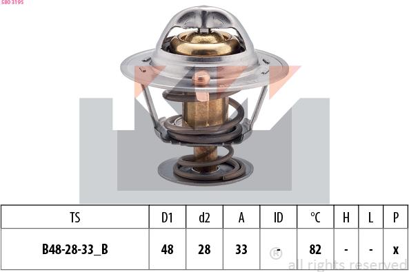 KW 580 319S - Thermostat d'eau cwaw.fr