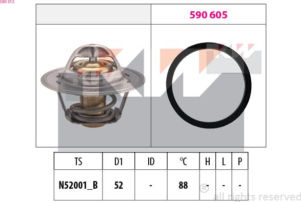 KW 580 312 - Thermostat d'eau cwaw.fr