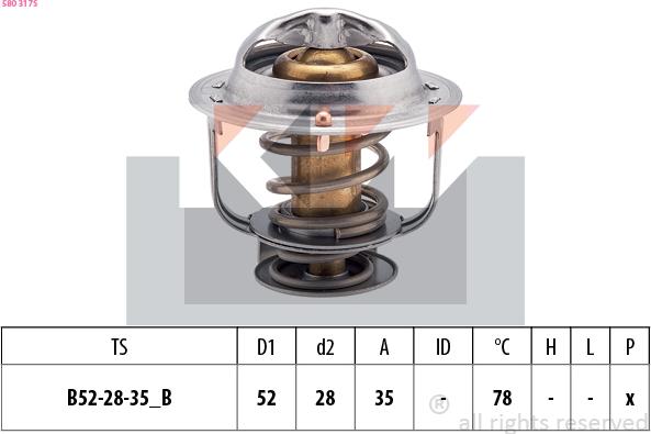 KW 580 317S - Thermostat d'eau cwaw.fr