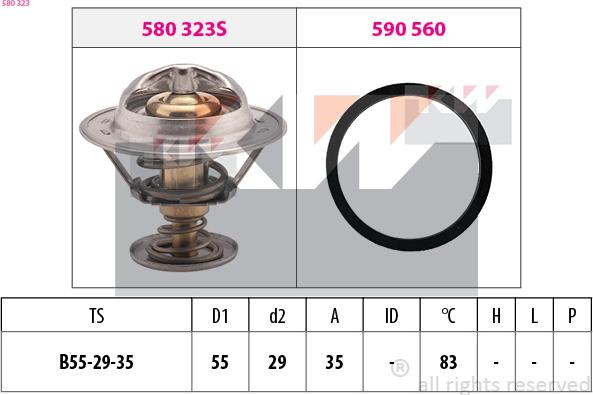 KW 580 323 - Thermostat d'eau cwaw.fr