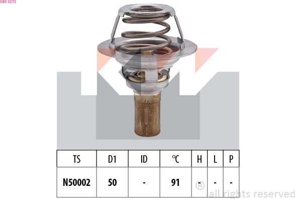 KW 580 327S - Thermostat d'eau cwaw.fr