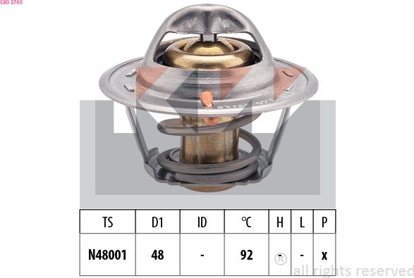 KW 580 376S - Thermostat d'eau cwaw.fr