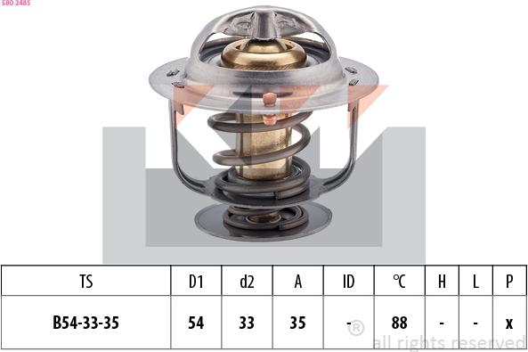 KW 580 248S - Thermostat d'eau cwaw.fr