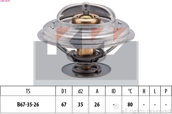 KW 580 254S - Thermostat d'eau cwaw.fr