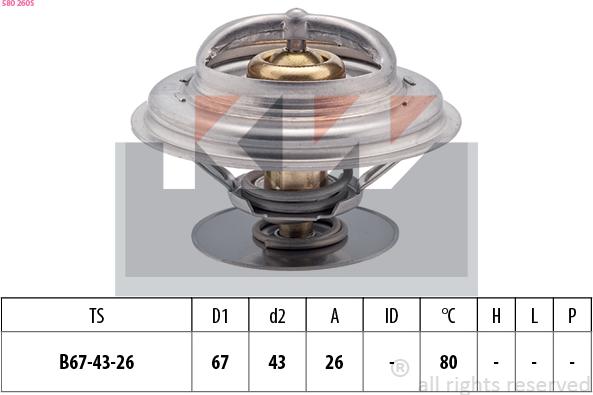 KW 580 260S - Thermostat d'eau cwaw.fr