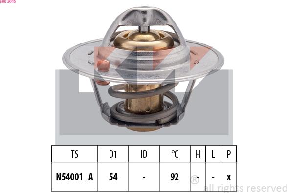 KW 580 204S - Thermostat d'eau cwaw.fr