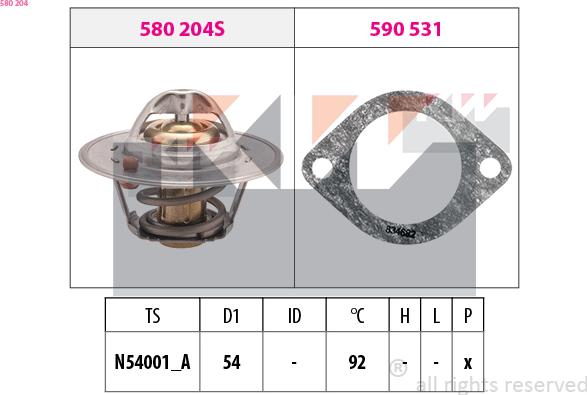 KW 580 204 - Thermostat d'eau cwaw.fr