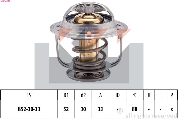 KW 580 238S - Thermostat d'eau cwaw.fr