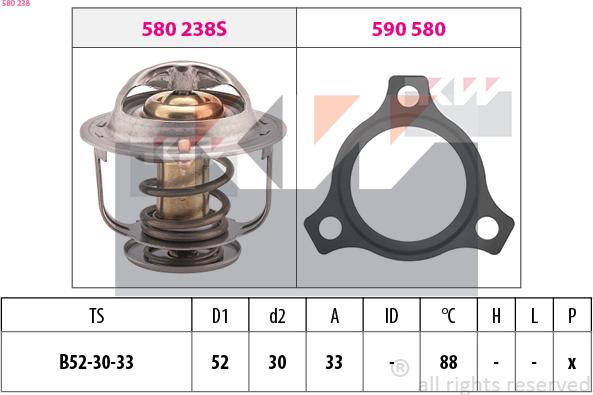 KW 580 238 - Thermostat d'eau cwaw.fr