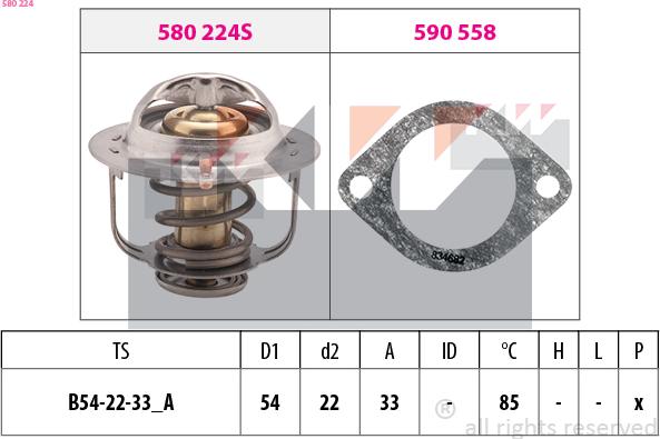 KW 580 224 - Thermostat d'eau cwaw.fr