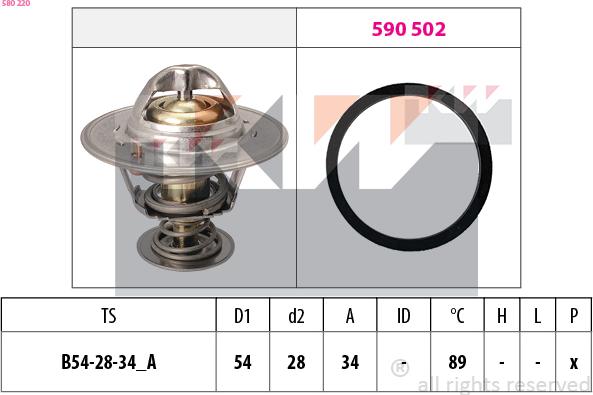 KW 580 220 - Thermostat d'eau cwaw.fr