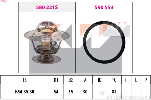 KW 580 221 - Thermostat d'eau cwaw.fr