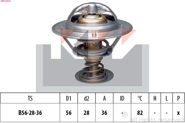 KW 580 222S - Thermostat d'eau cwaw.fr