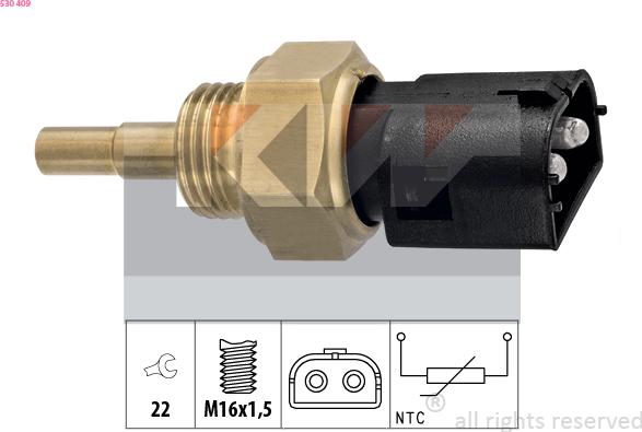 KW 530 409 - Sonde de température, liquide de refroidissement cwaw.fr