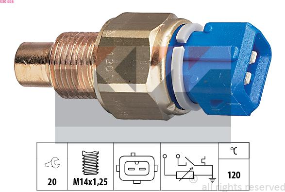 KW 530 558 - Sonde de température, liquide de refroidissement cwaw.fr