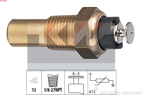 KW 530 005 - Sonde de température, liquide de refroidissement cwaw.fr