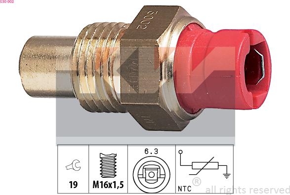 KW 530 002 - Sonde de température, liquide de refroidissement cwaw.fr