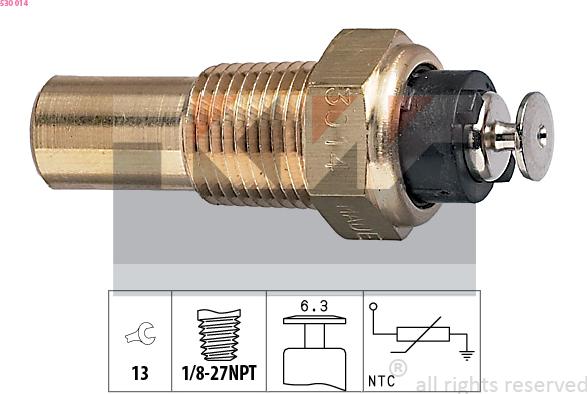 KW 530 014 - Sonde de température, liquide de refroidissement cwaw.fr