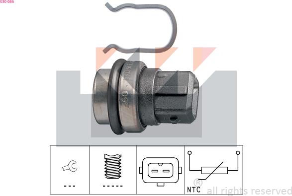 KW 530 086 - Sonde de température, liquide de refroidissement cwaw.fr