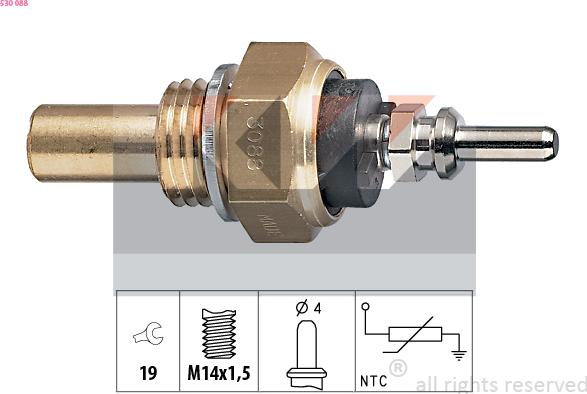 KW 530 088 - Sonde de température, liquide de refroidissement cwaw.fr