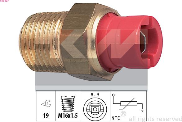 KW 530 027 - Sonde de température, liquide de refroidissement cwaw.fr