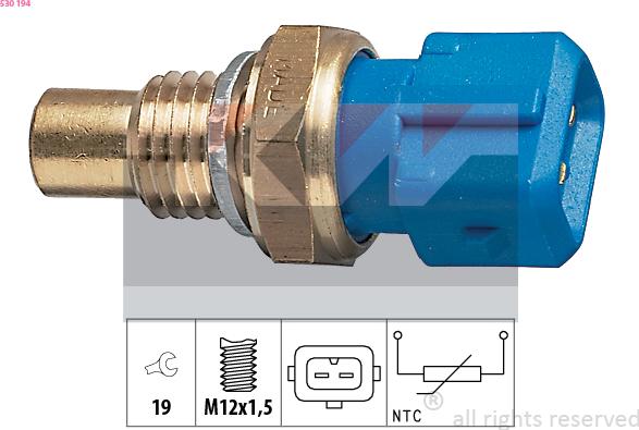 KW 530 194 - Sonde de température, liquide de refroidissement cwaw.fr