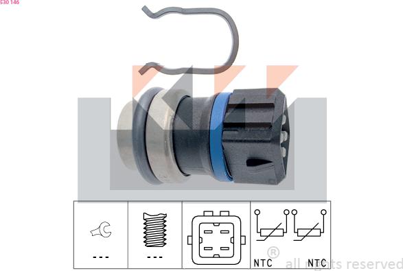 KW 530 146 - Sonde de température, liquide de refroidissement cwaw.fr