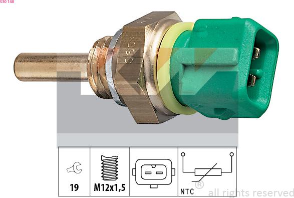 KW 530 148 - Sonde de température, liquide de refroidissement cwaw.fr