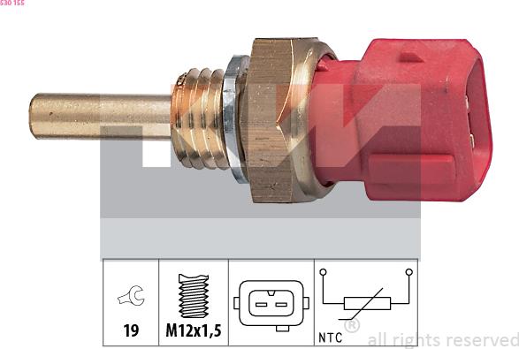 KW 530 155 - Sonde de température, liquide de refroidissement cwaw.fr