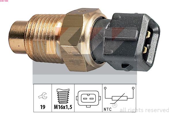 KW 530 160 - Sonde de température, liquide de refroidissement cwaw.fr