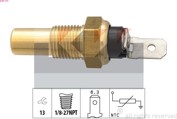 KW 530 115 - Sonde de température, liquide de refroidissement cwaw.fr