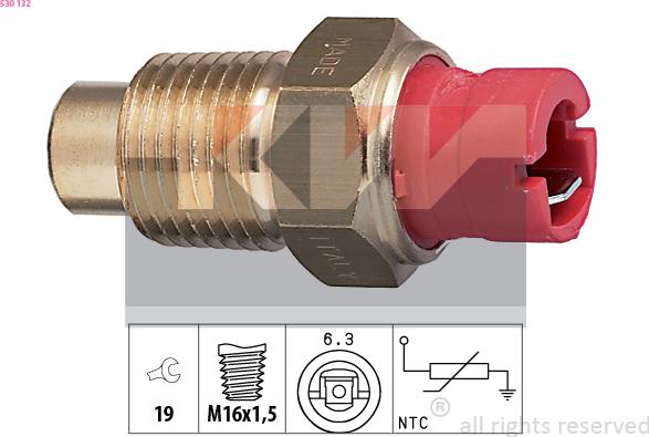 KW 530 132 - Sonde de température, liquide de refroidissement cwaw.fr