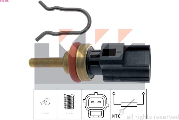 KW 530 346 - Sonde de température, liquide de refroidissement cwaw.fr