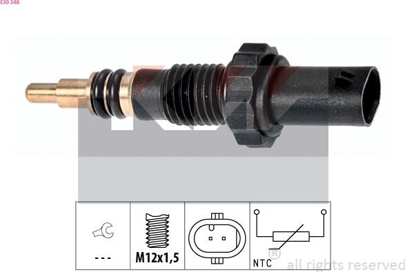 KW 530 348 - Sonde de température, liquide de refroidissement cwaw.fr