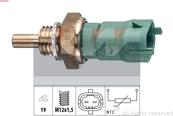 KW 530 364 - Capteur, température de carburant cwaw.fr