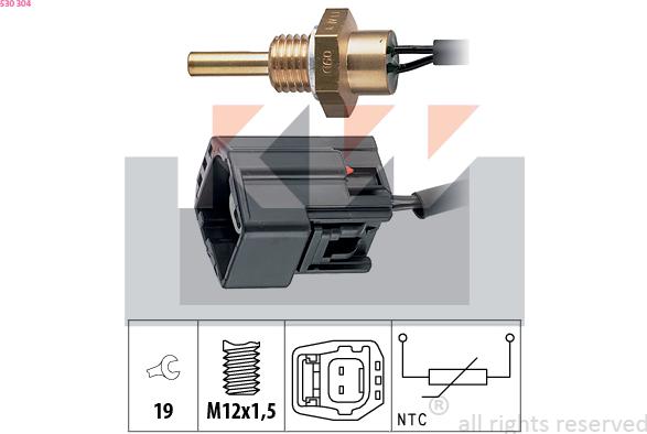 KW 530 304 - Sonde de température, liquide de refroidissement cwaw.fr