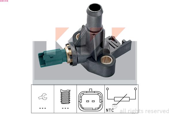 KW 530 318 - Sonde de température, liquide de refroidissement cwaw.fr