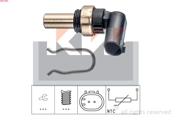 KW 530 387 - Sonde de température, liquide de refroidissement cwaw.fr