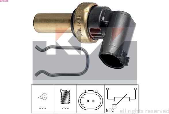 KW 530 324 - Sonde de température, liquide de refroidissement cwaw.fr