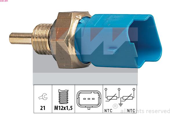 KW 530 291 - Sonde de température, liquide de refroidissement cwaw.fr