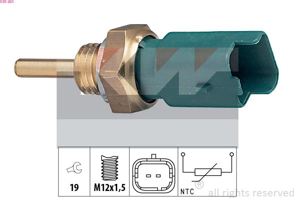 KW 530 261 - Sonde de température, liquide de refroidissement cwaw.fr