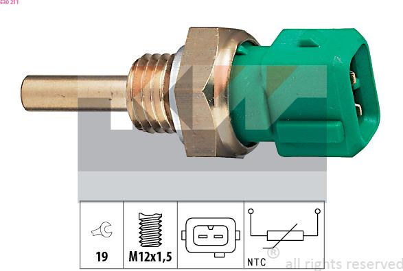 KW 530 211 - Sonde de température, liquide de refroidissement cwaw.fr