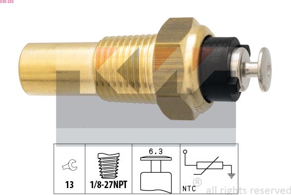 KW 530 235 - Sonde de température, liquide de refroidissement cwaw.fr