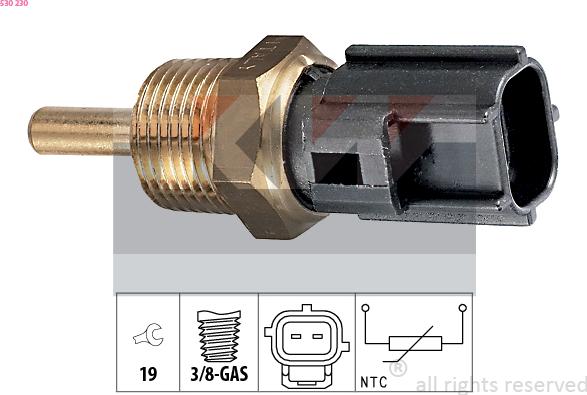 KW 530 230 - Sonde de température, liquide de refroidissement cwaw.fr