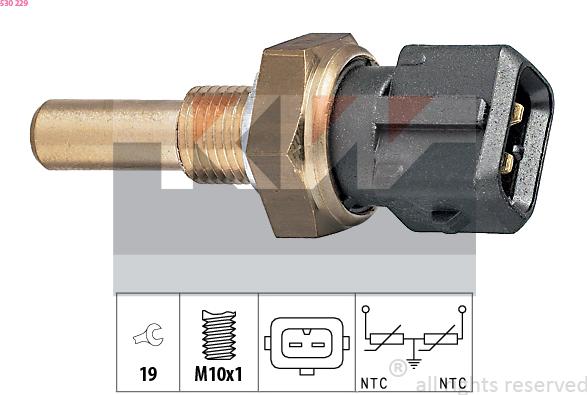 KW 530 229 - Sonde de température, liquide de refroidissement cwaw.fr