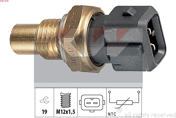 KW 530 270 - Sonde de température, liquide de refroidissement cwaw.fr