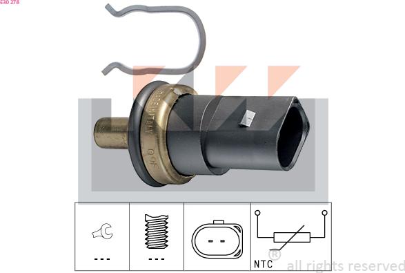 KW 530 278 - Sonde de température, liquide de refroidissement cwaw.fr