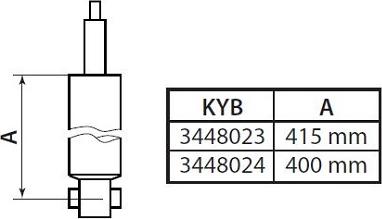 KYB 3448023 - Amortisseur cwaw.fr