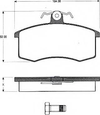 LADA 2108-3501080 - Kit de plaquettes de frein, frein à disque cwaw.fr