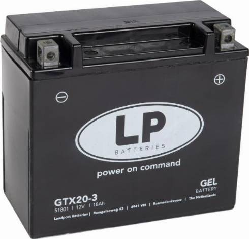 LandportBV MG GTX20-3 - Batterie de démarrage cwaw.fr